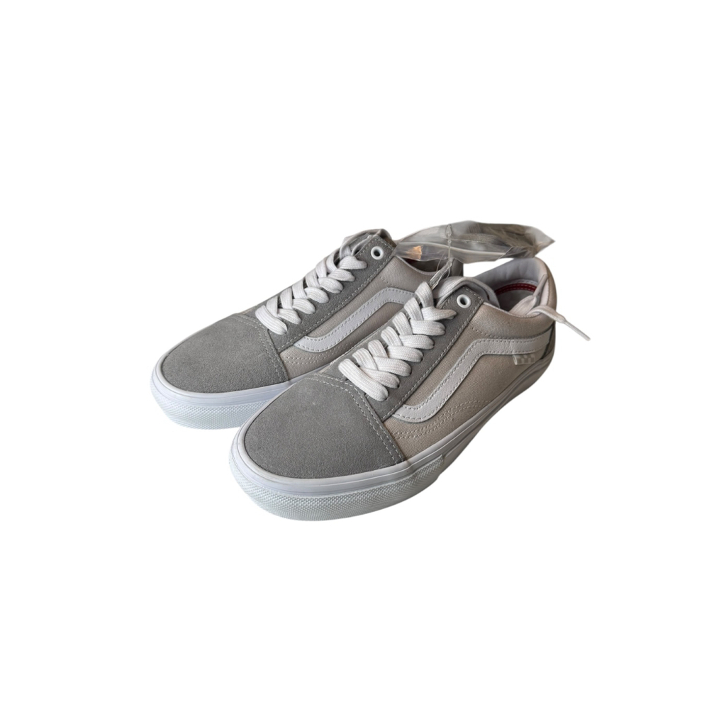 Men's Vans Old Skool Gray White Sneakers Size 7.5
